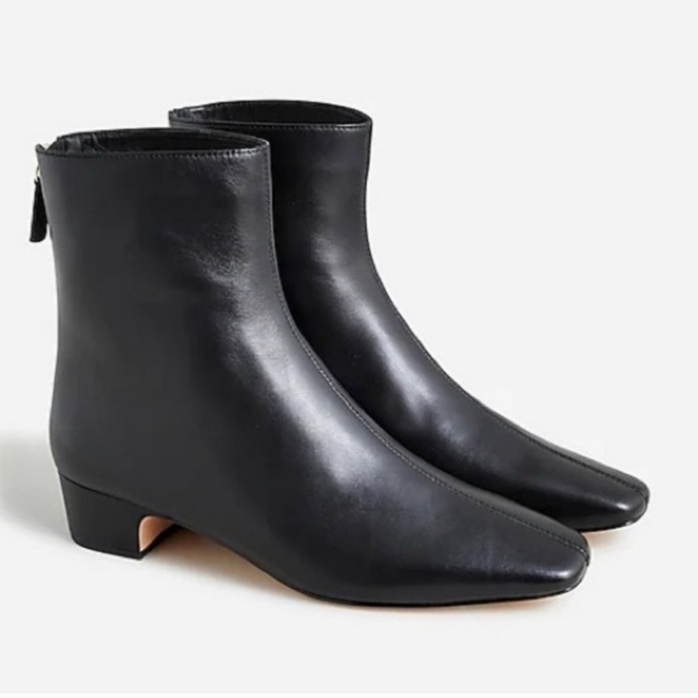 JCrew Roxie black leather size 9